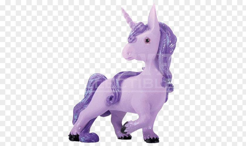 Purple Unicorn Horse Legendary Creature Pony Figurine PNG