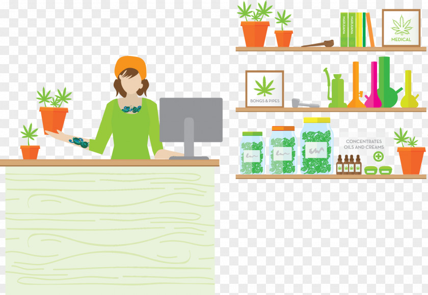 Cannabis Medical Dispensary Bong PNG