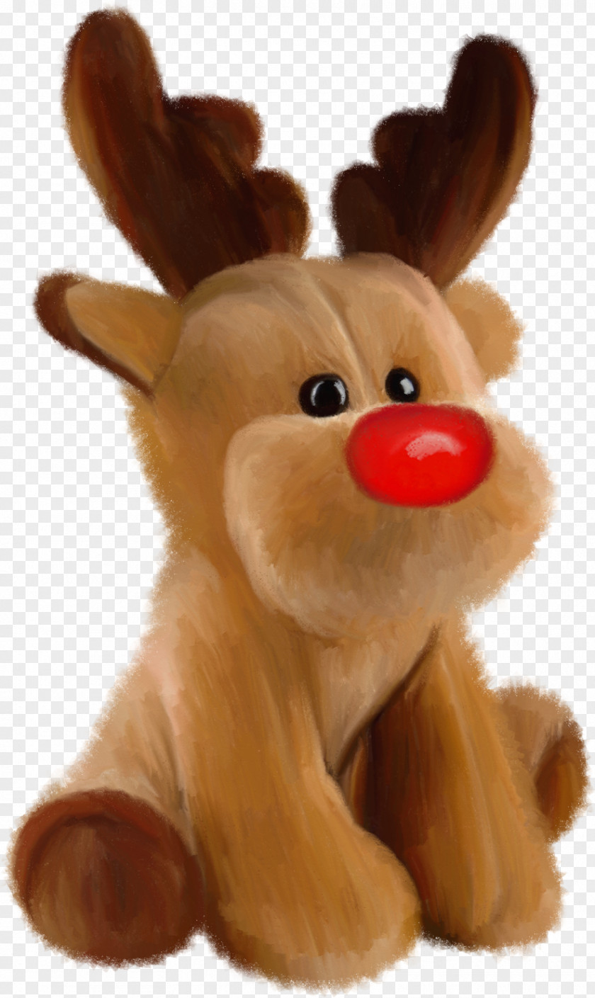 Cartoon Reindeer Santa Claus Christmas PNG