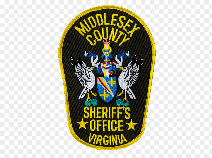 Middlesex University Police Sheriff Badge Embroidered Patch Organization PNG