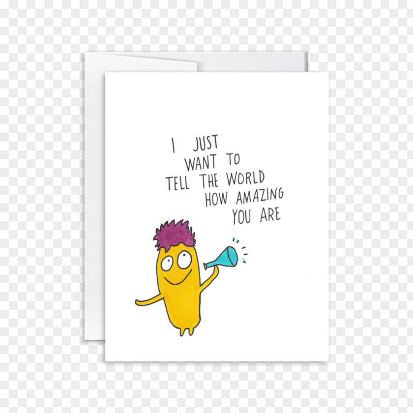 Amazing Card Paper Smiley Bird Beak Happiness PNG