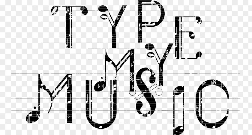 Musical Note Composition Text Theatre Font PNG
