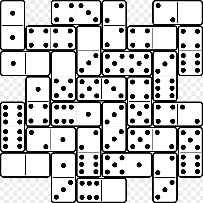 Six Dominoes Game Domino's Pizza Mexican Train Clip Art PNG