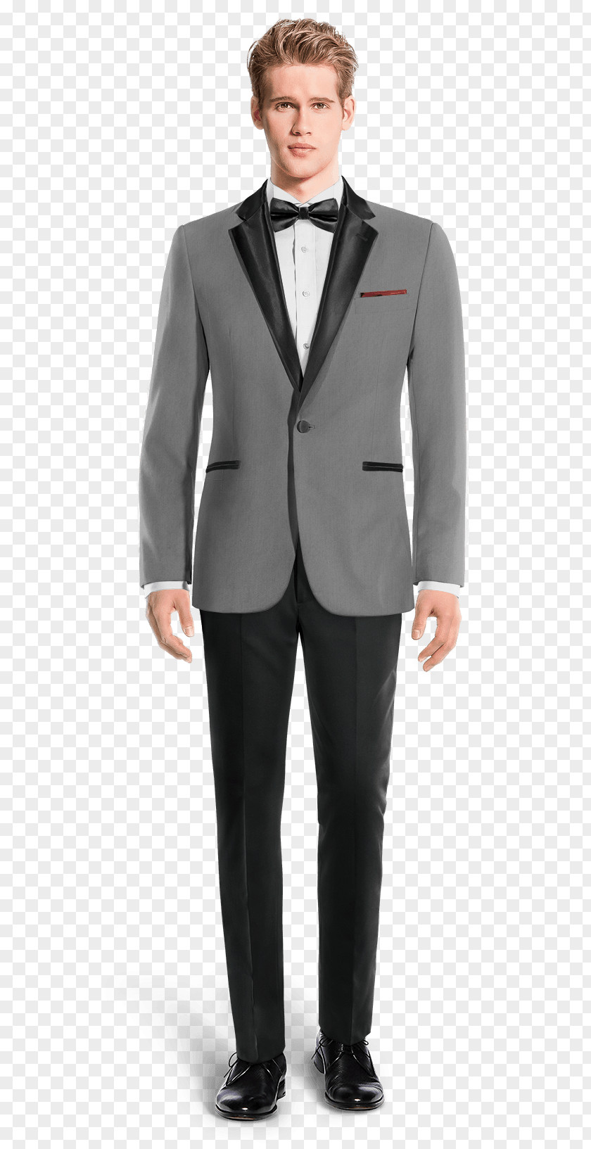 Smoking Man Suit Pants Tweed Double-breasted Tuxedo PNG