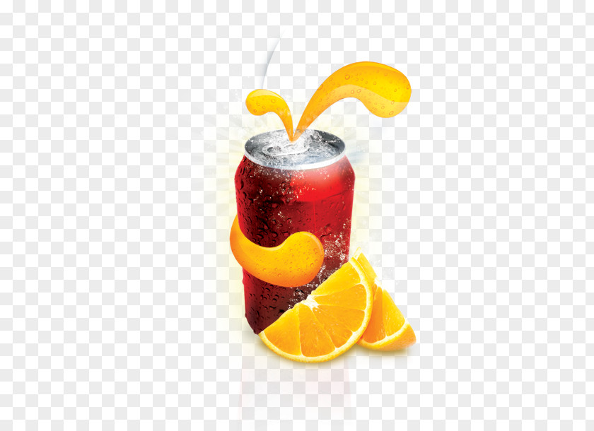 Creative Cartoon Orange Juice Soft Drink Cocktail PNG