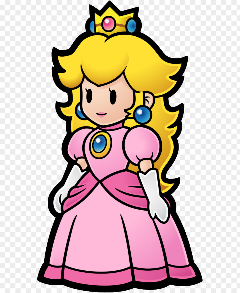 Mario Princess Super Bros. Peach Paper PNG