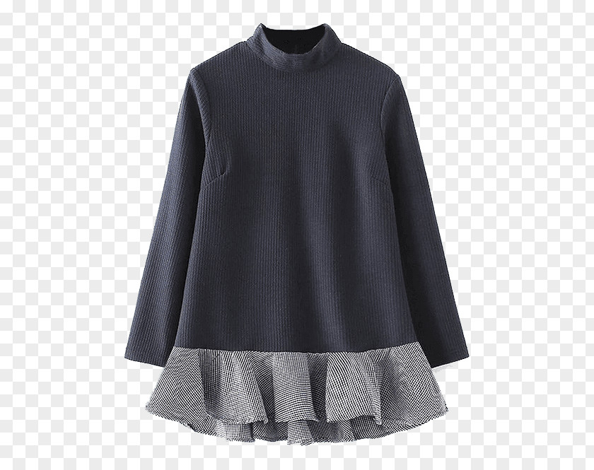 Bohemian Style Pattern Sleeve Dress T-shirt Blouse Collar PNG