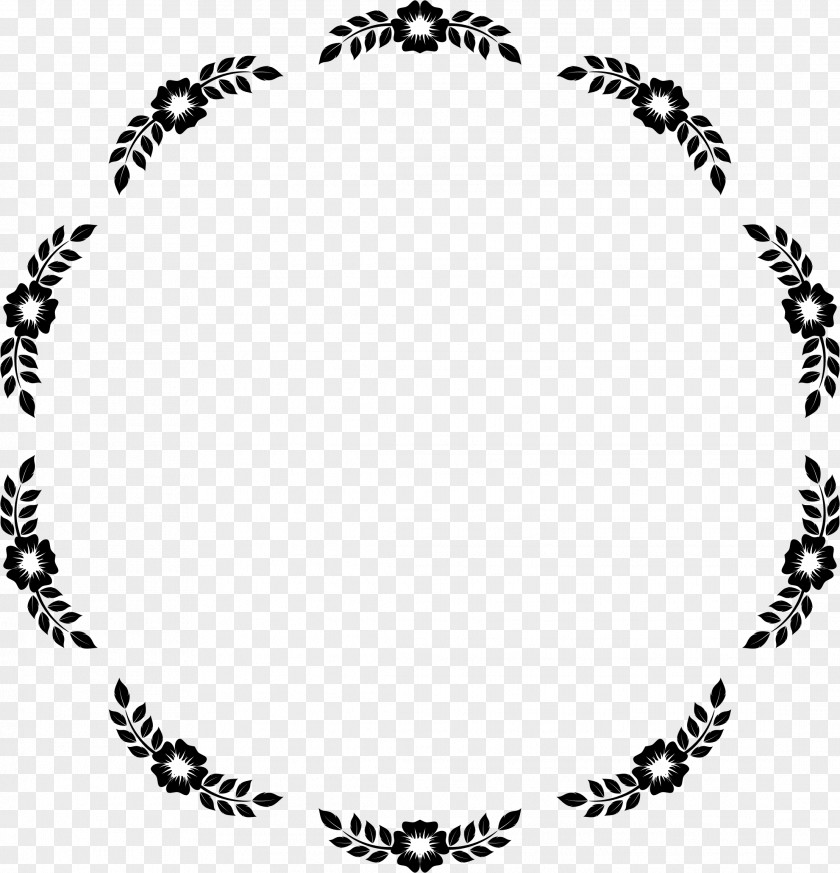 Circle Frame Flower Borders And Frames Picture Clip Art PNG