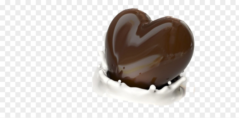 Heart-shaped Chocolate Milk Heart Desktop Wallpaper PNG