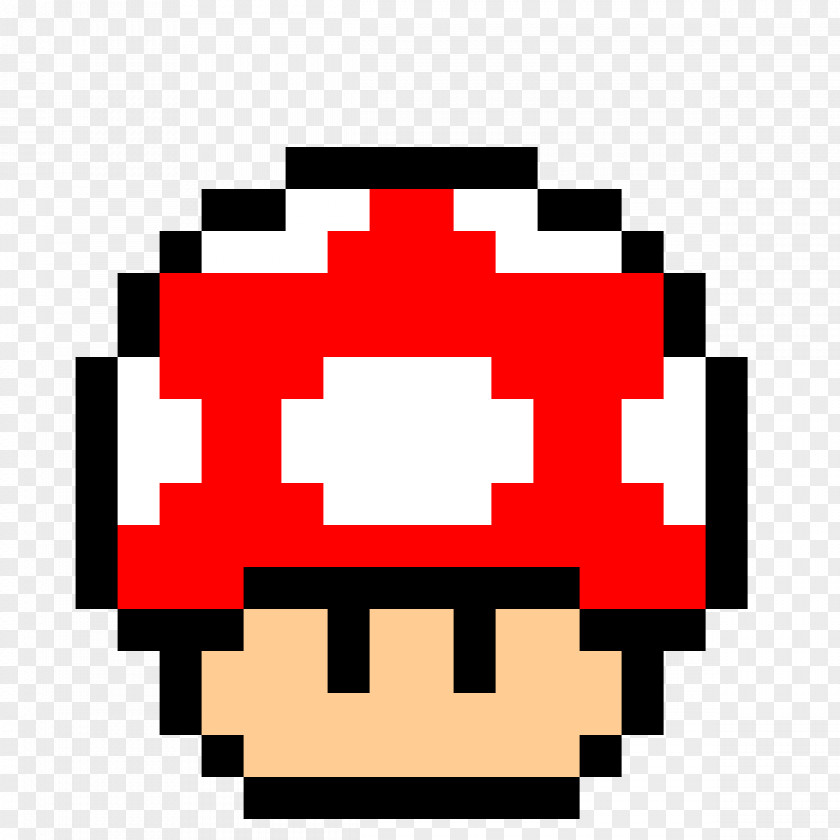 Hongo Mario Bros Pixel Art Pac-Man PNG