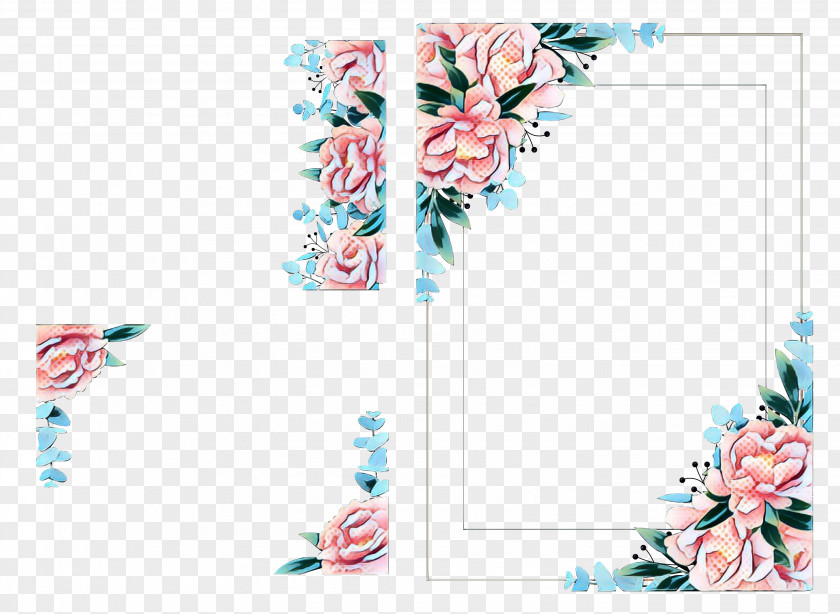 Paper Product Flower Teal Aqua Turquoise Pink Plant PNG
