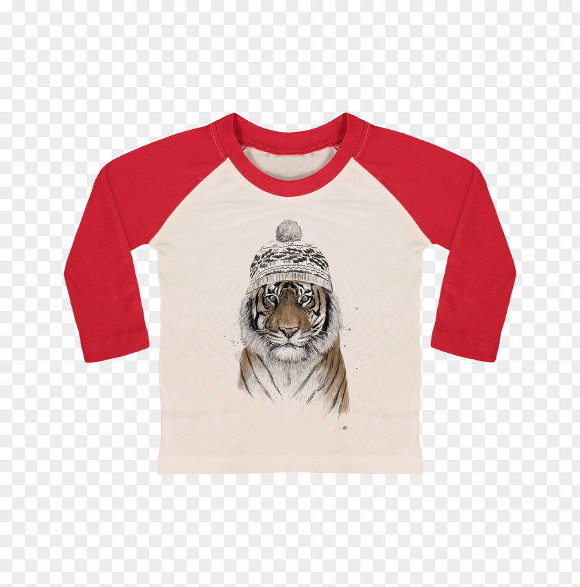 Siberian Tiger Long-sleeved T-shirt Spreadshirt Bluza PNG