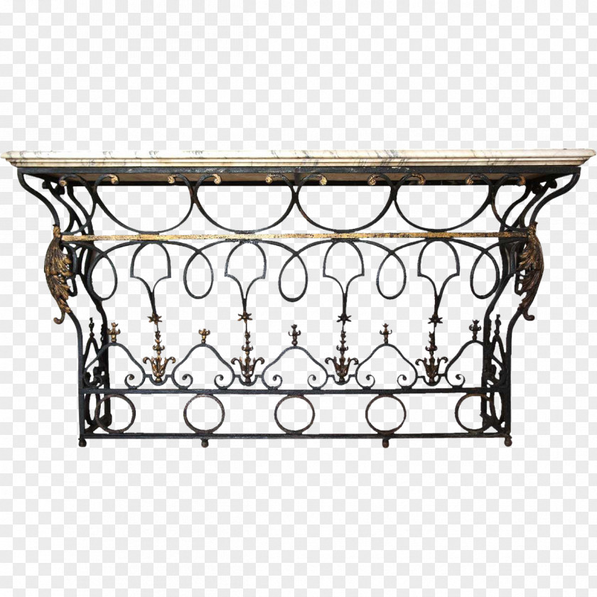 Balcony Table Window Wrought Iron Marble Cast PNG