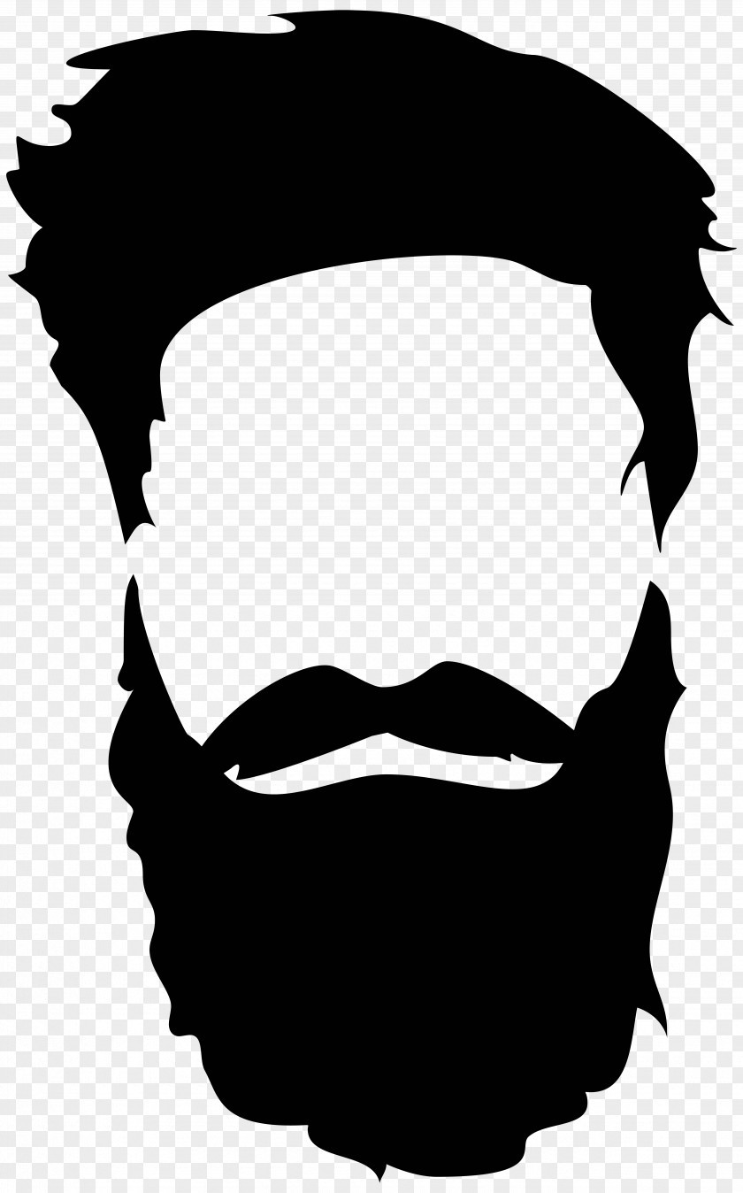 Beard And Moustache Silhouette Royalty-free PNG