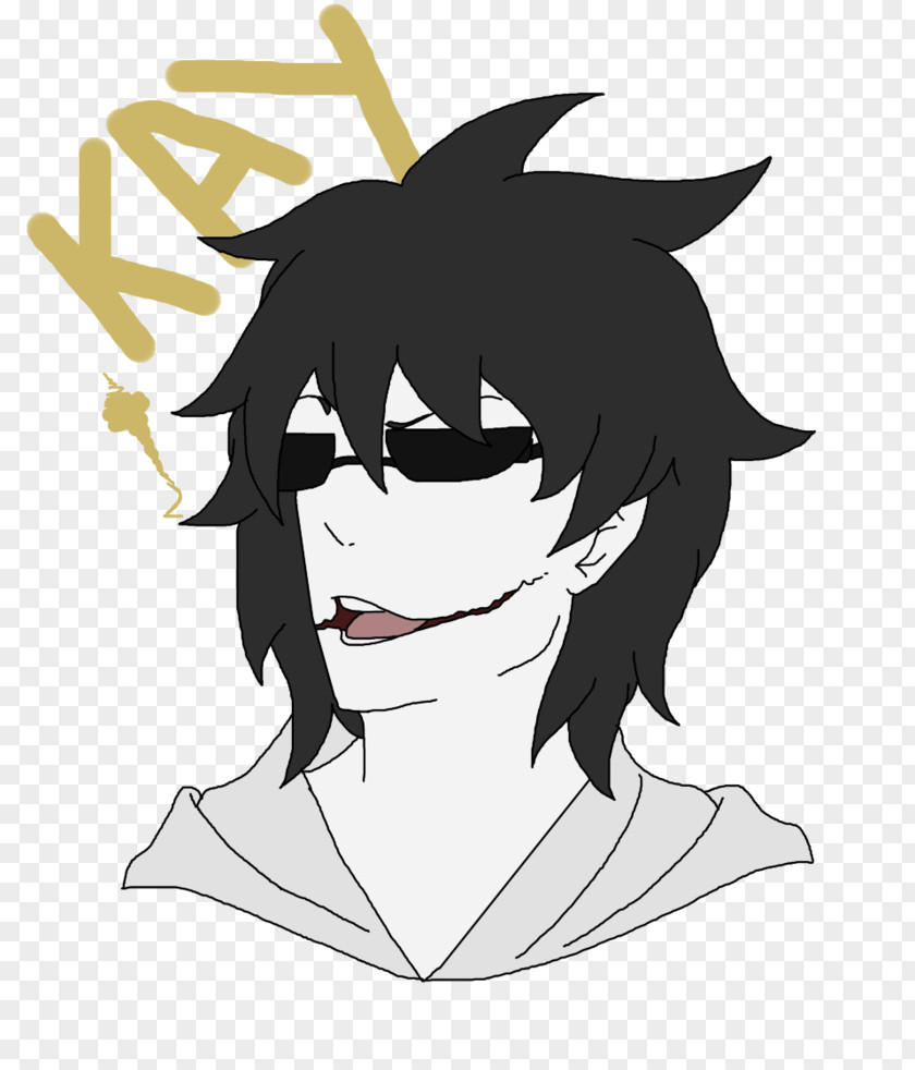 Kool Jeff The Killer Line Art YouTube Clip PNG