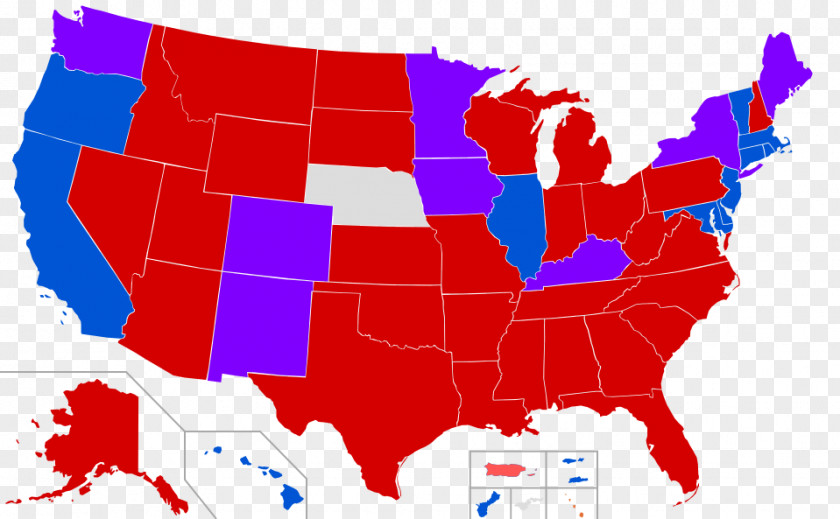 Map Red States And Blue Iowa U.S. State United Presidential Election Swing PNG