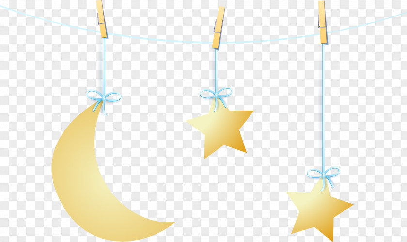 The Stars On Yellow Wallpaper PNG