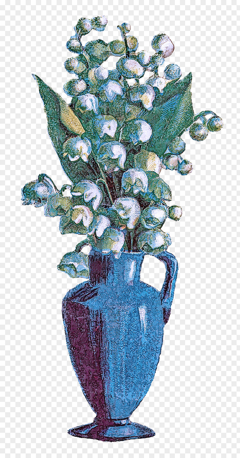 Tree Bouquet Blue Flowerpot Flower Plant Leaf PNG