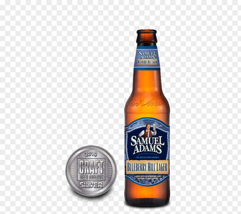 Blueberry Fruit Ale Samuel Adams Beer Bottle Lager PNG