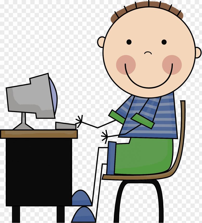 Cartoon Computer Information Classroom Clip Art PNG