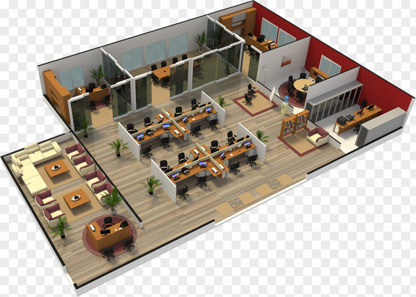 Office Furniture Floor Plan Product PNG