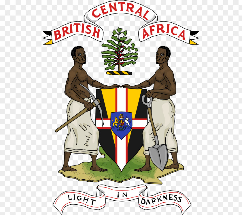 Africa British Central Protectorate Coat Of Arms Thumbnail Computer File PNG