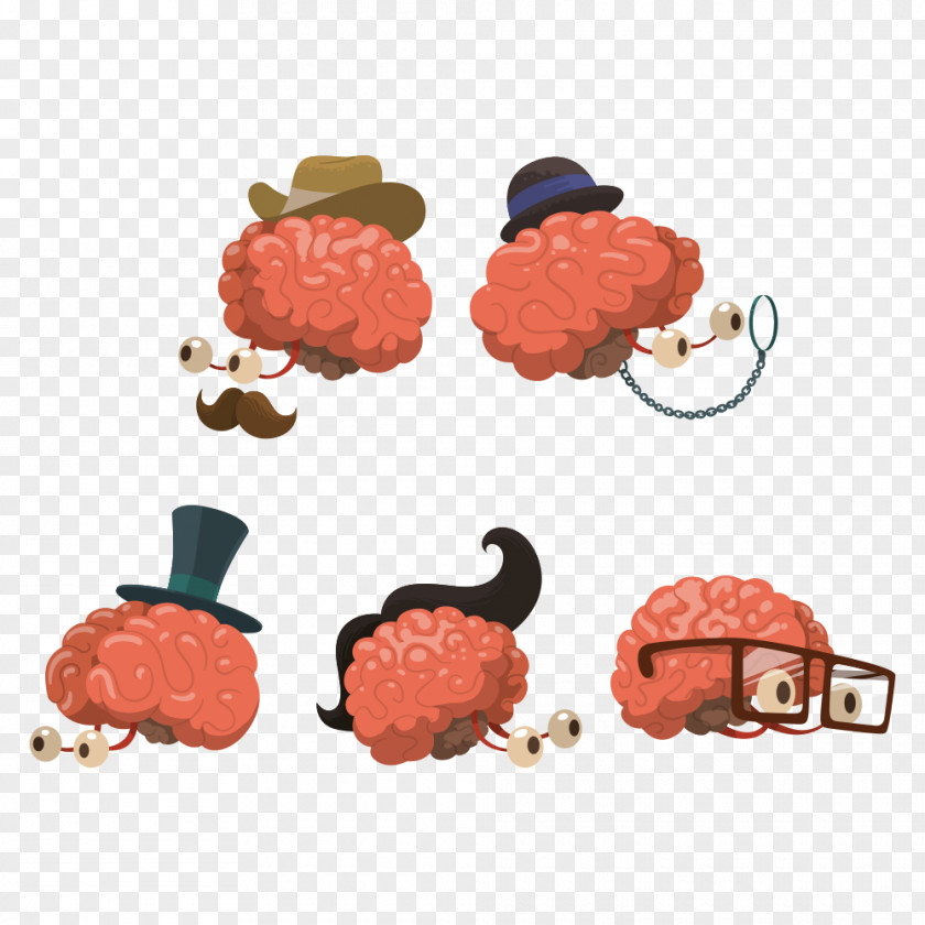 Creative Flower Vector Brain Cartoon Royalty-free PNG