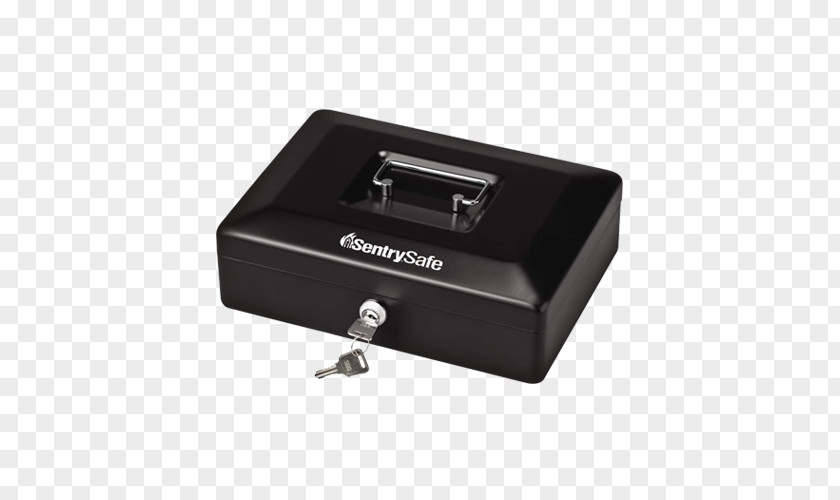 Fax Modem SentrySafe Cash Box Locking With Money Tray CB10 Small Box, Black Sentry Group PNG