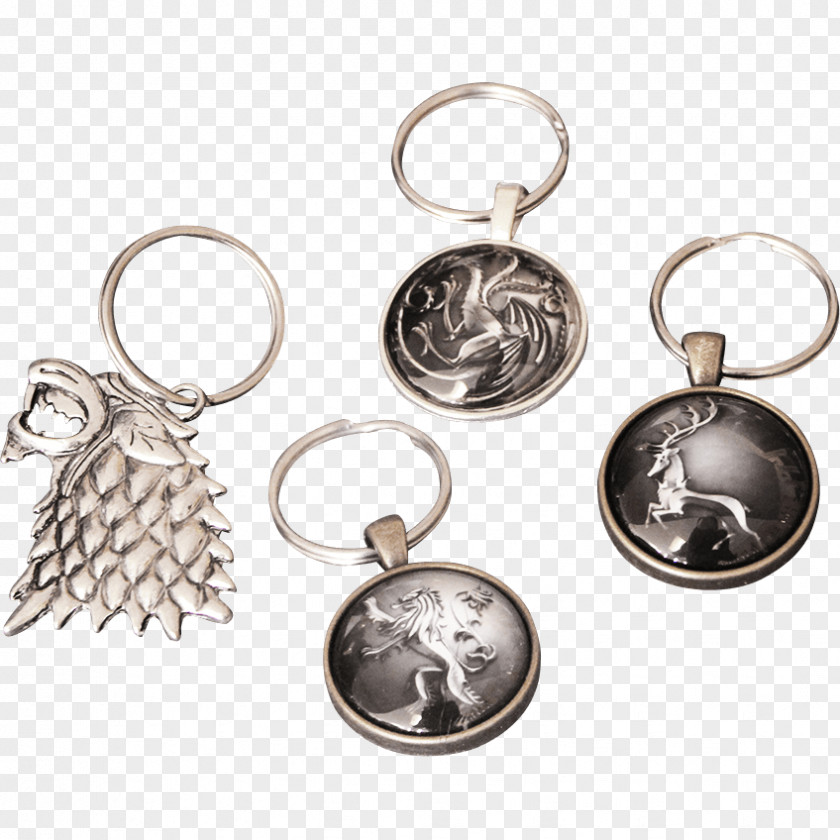 House Keychain Key Chains Silver Product Design Body Jewellery PNG