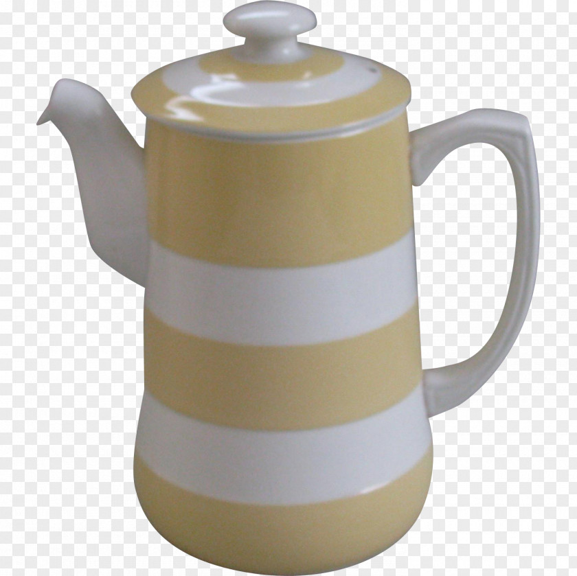 Kettle Jug Ceramic Lid PNG