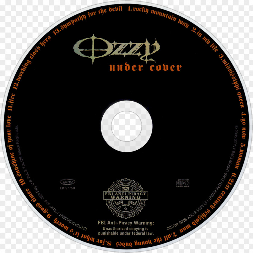 Ozzy Osbourne Compact Disc Under Cover Audio Holy Orders Dipartimento Di Scienze Politiche Dell'Università Degli Studi Genova PNG