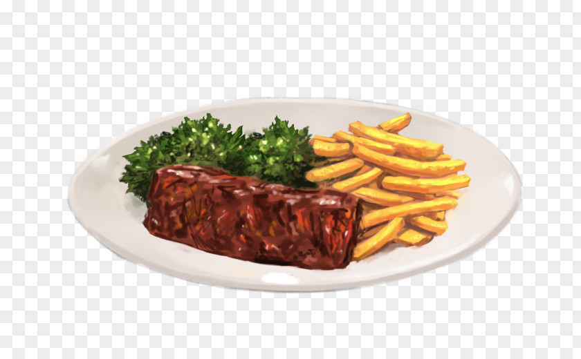 Rice Steak French Fries Sirloin Frites Rib Eye Beef Tenderloin PNG