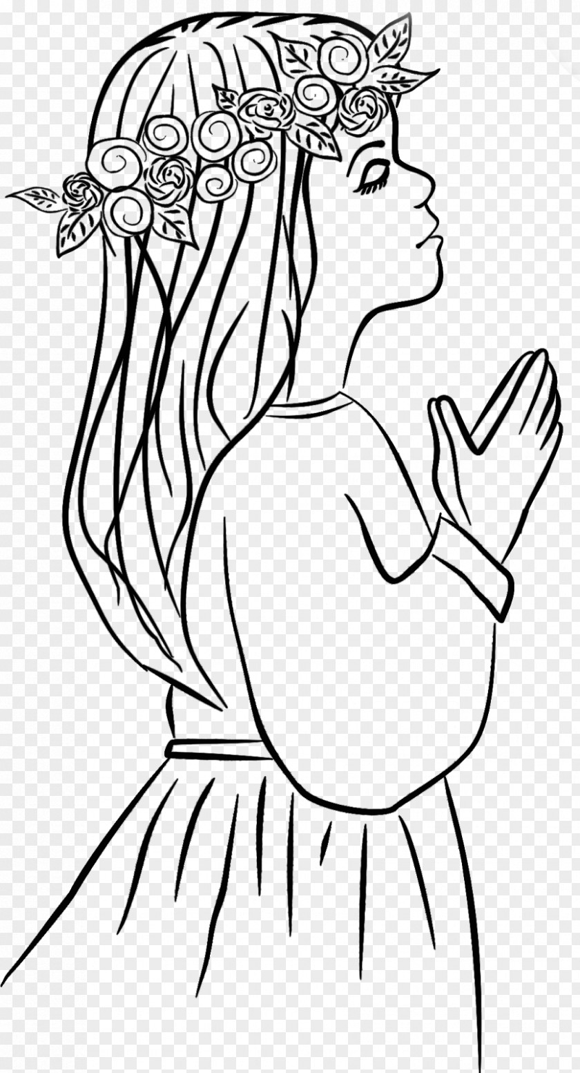 Child First Communion Eucharist Coloring Book PNG