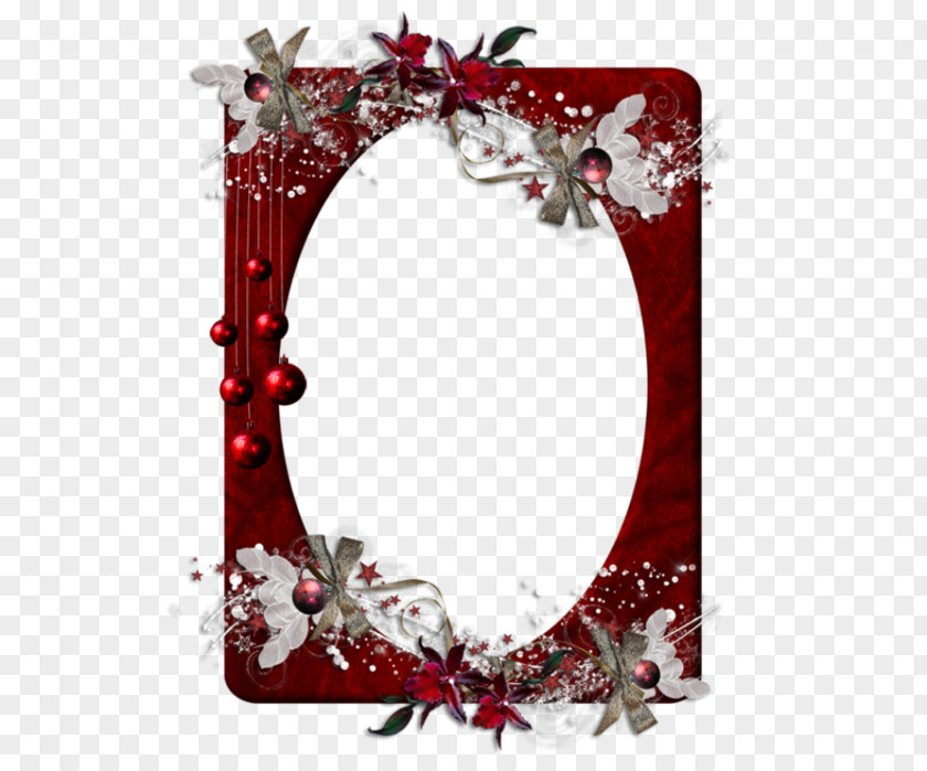 Christmas Ornament Picture Frames Flower PNG