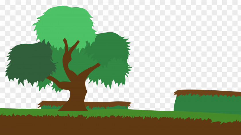 Forest Background Woody Plant Tree Cartoon PNG