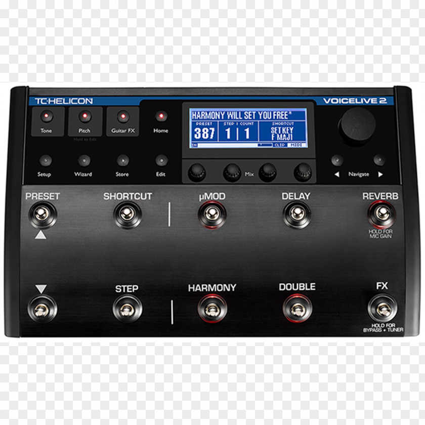 Guitar Effects Processors & Pedals TC-Helicon Audio Vocal Harmony PNG