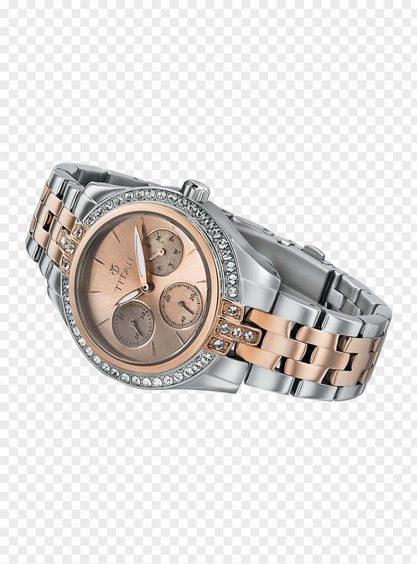 Ladies Watch Strap Bling-bling Silver PNG