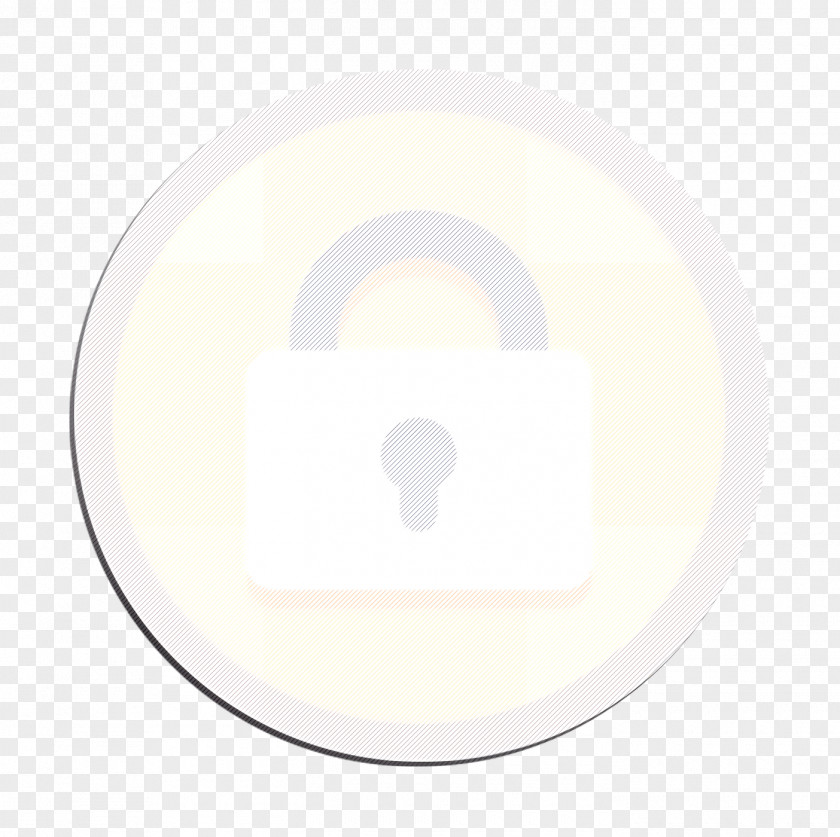 Logo White Lock Icon Locked Secure PNG