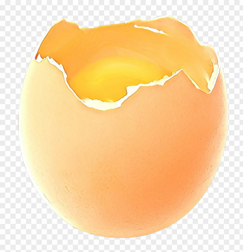 Smile Egg White Orange PNG