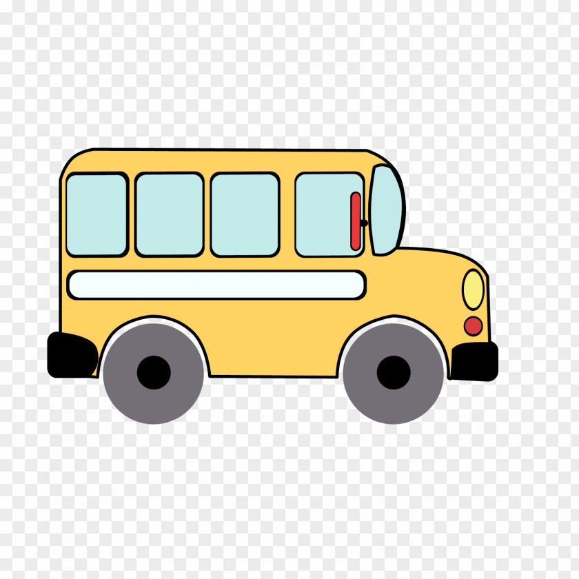Car Yellow School Bus PNG