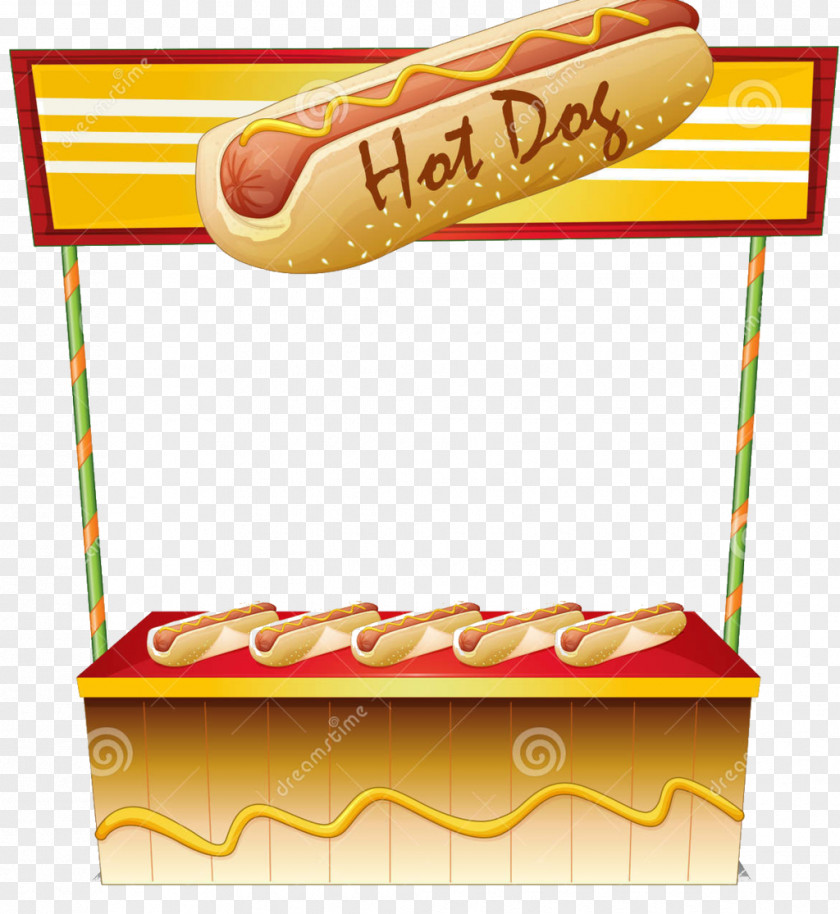 Hotdog Cart Hot Dog Stand Fast Food PNG