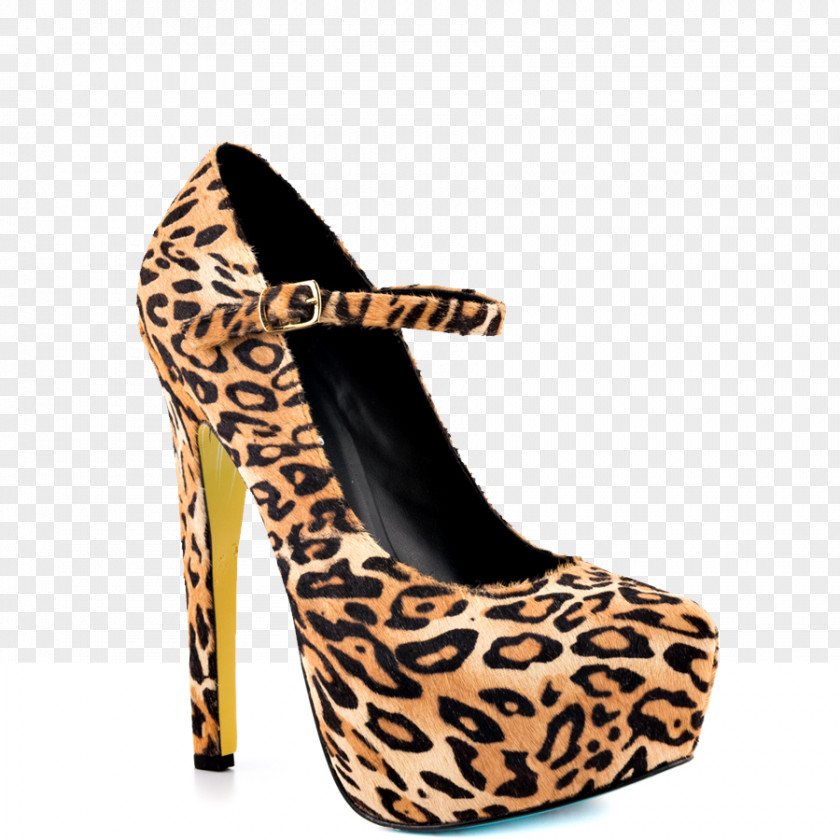 Leopard High-heeled Shoe Cheetah Animal Print PNG