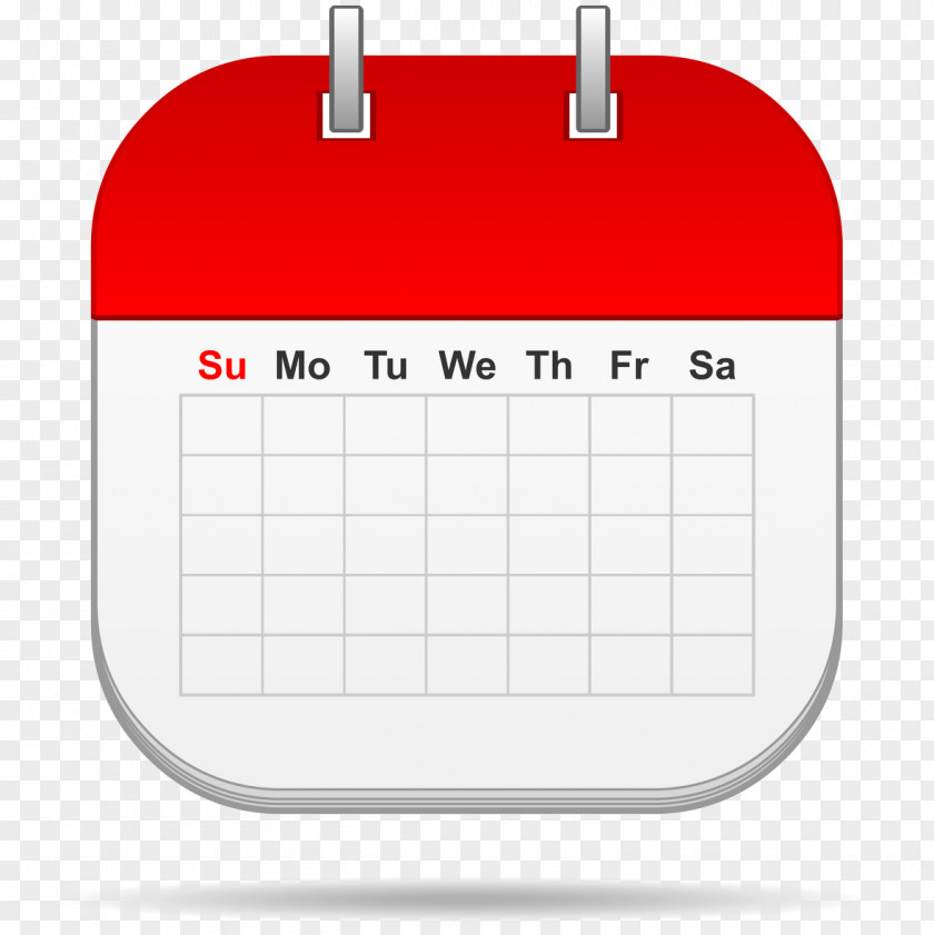 Blank Calendar Page Cute Product Design Brand Font PNG