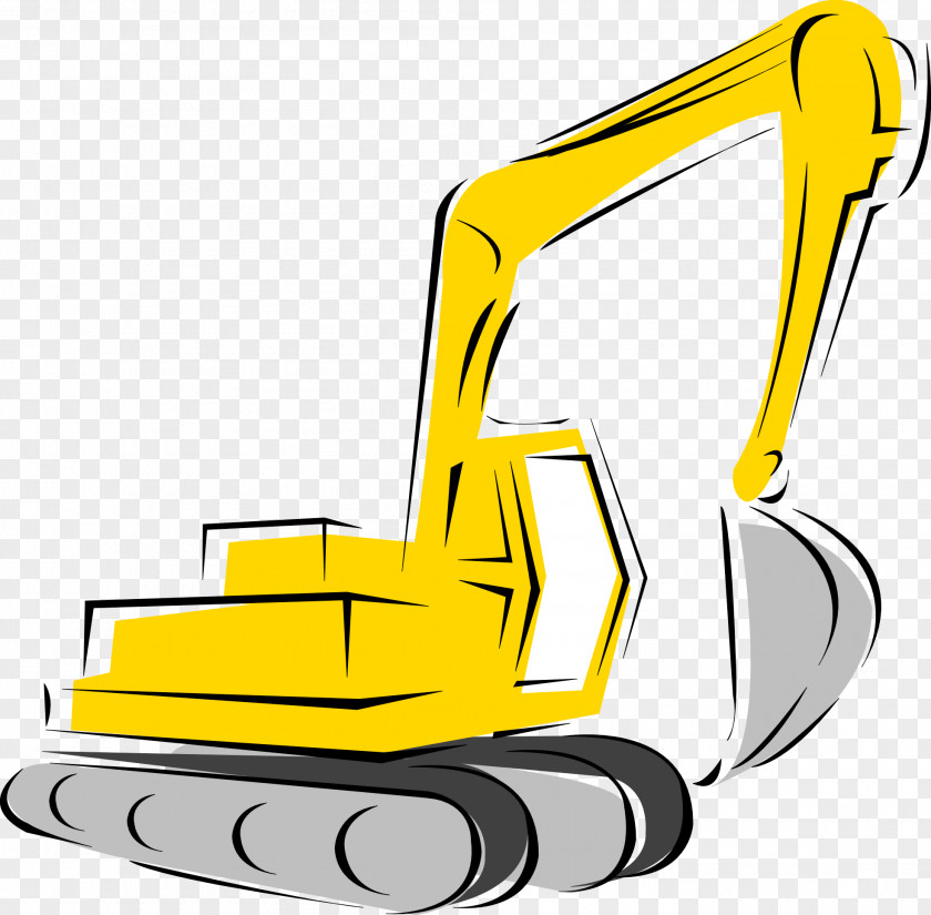 Equipment Sign Cliparts Backhoe Loader Heavy Clip Art PNG