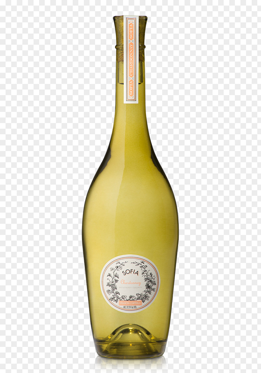 Golden Wine Bottal Liqueur Chardonnay White Francis Ford Coppola Winery PNG