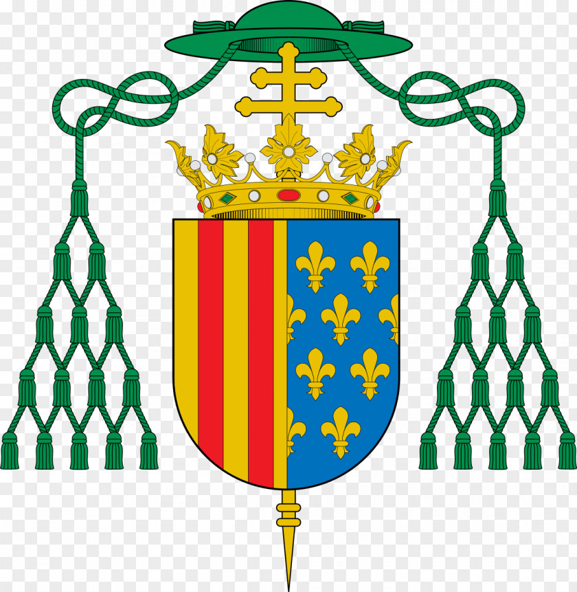 Juan De Pomuk Almo Collegio Capranica Archbishop Coat Of Arms Cardinal Ecclesiastical Heraldry PNG