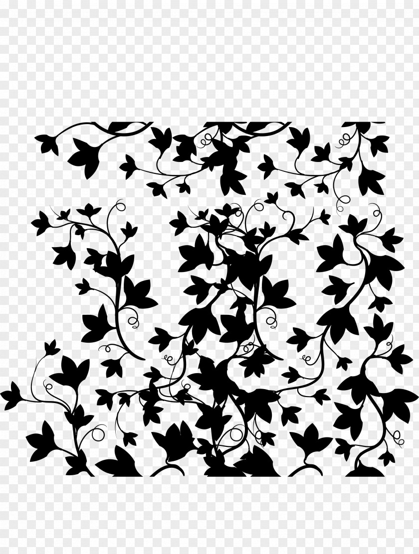 Pattern Symmetry Floral Design Font PNG