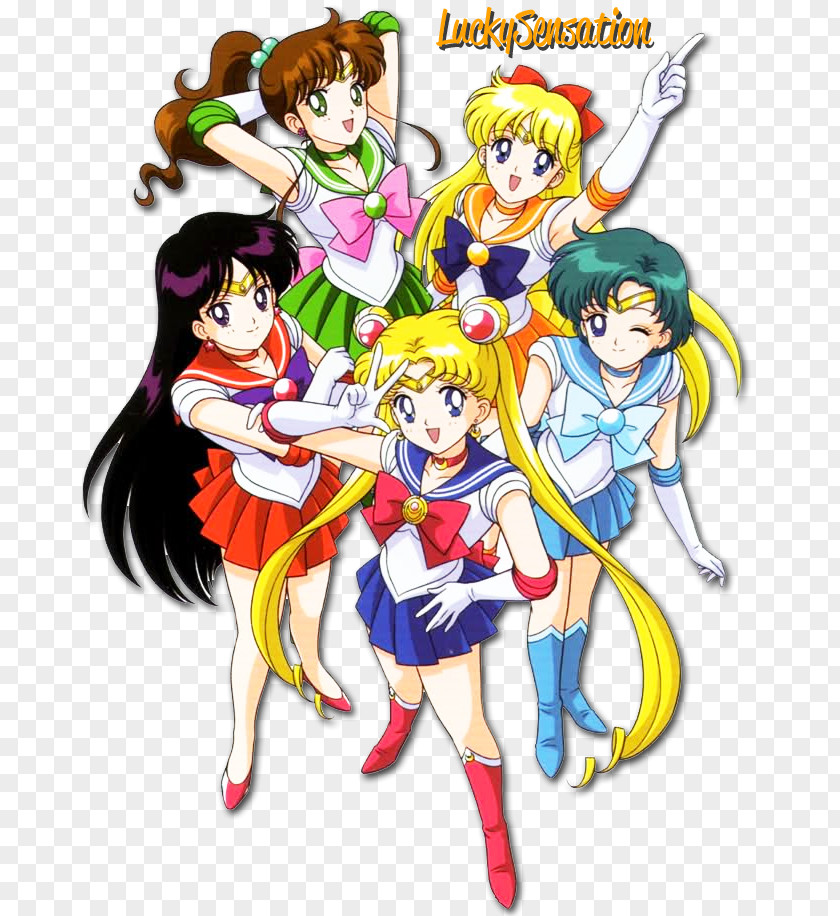 Sailor Moon Jupiter Mercury Venus Senshi PNG