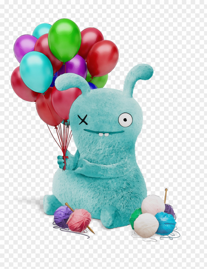 Stuffed Animal Infant Turquoise PNG