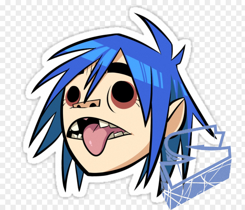 T-shirt 2-D Gorillaz The Fall Plastic Beach PNG